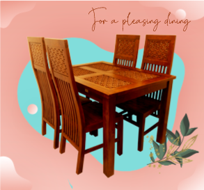Dining Table & Chairs Set